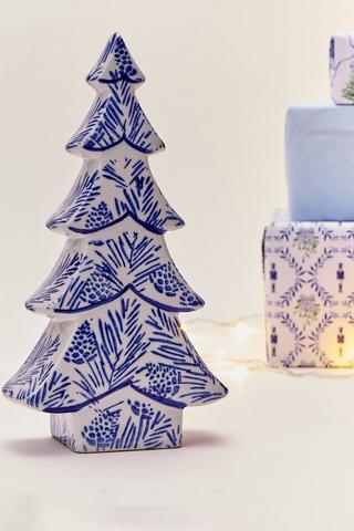 Delft Leaf Christmas Tree, 31cm