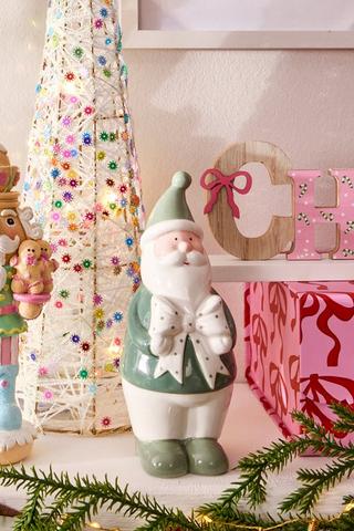 Santa Bow Statue, 8x20cm