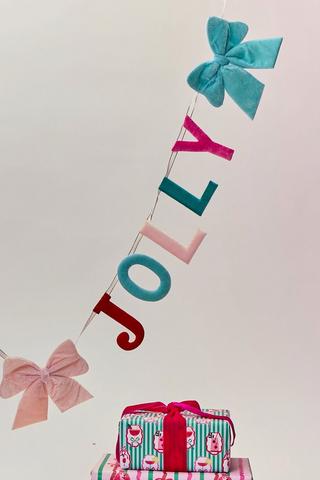 Christmas Holly Jolly Garland, 150cm
