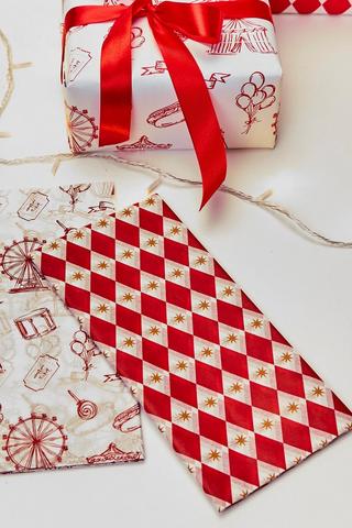 Christmas Geo Tissue Paper