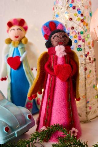 Assorted Felt Angel Tree Topper, 21cm