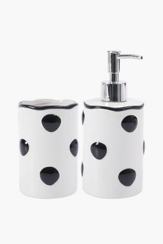 Ceramic Dotted Soap Dispenser