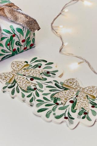 Christmas Delft Serviettes