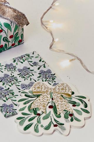 Christmas Delft Serviettes