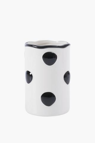 Ceramic Dotted Bath Tumbler