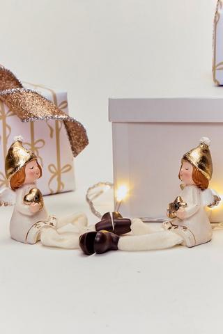 Assorted Christmas Angel Statue, 8.5x10.5cm