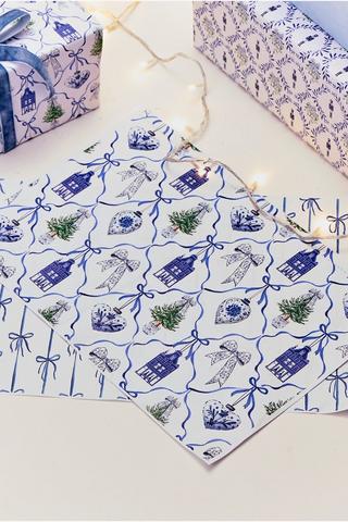 Pack Of 30 Disposal Delft Placemats