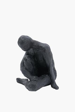 Thinking Man Statue, 14x15cm