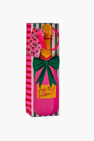 Christmas 3d Wine Bottle Gift Bag, 11.5x36.5cm