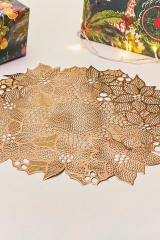 Christmas Poinsettia Placemat