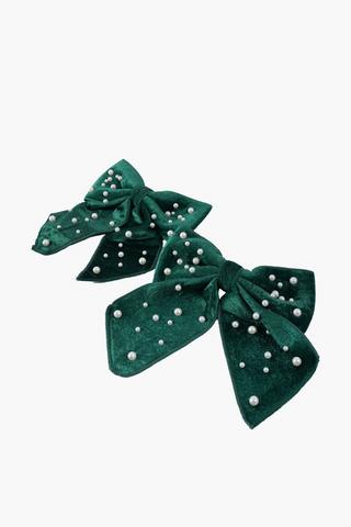 Christmas 2 Pack Bow Curtain Tie Backs