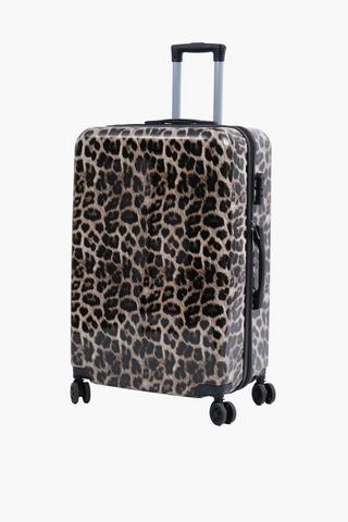 Hardcover Suitcase Leopard Large, 18kg
