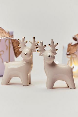 Assorted Reindeer Statue, 11cm