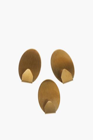 Oval Stainless Steel Designer Hooks, Small