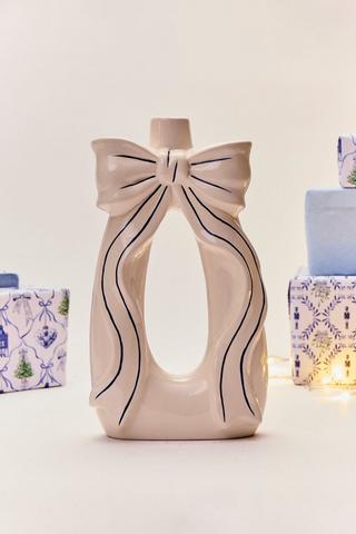 Christmas Delft Donut Vase, 18x32.5cm
