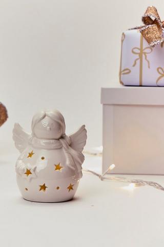 Led Angel Star Statue, 10x12cm