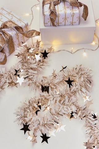Christmas Star Tinsel, 2m