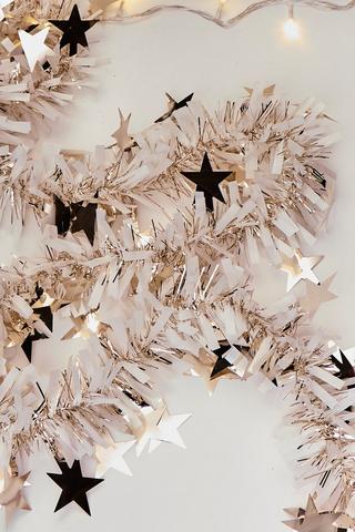 Christmas Star Tinsel, 2m