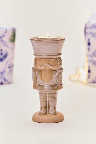 Nutcracker Tealight Holder, 6x15cm