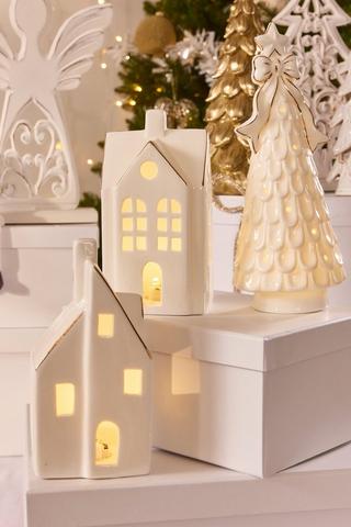 Christmas Led House, 8x15.5cm