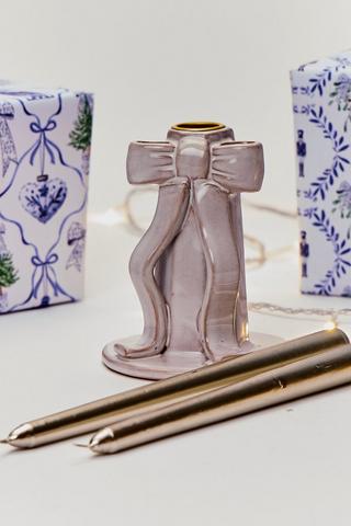 Christmas Bow Vase, 12cm