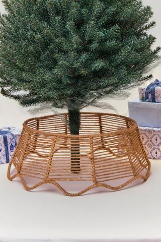 Scallop Christmas Tree Skirt, 55x21cm