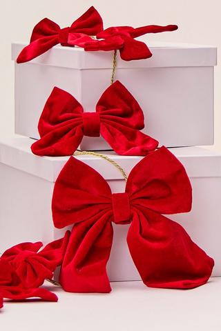 Christmas Bows Garland, 110cm