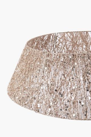 Glitter Christmas Tree Skirt, 60x20cm