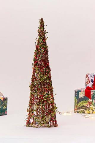 Cone Berry Christmas Tree, 60cm