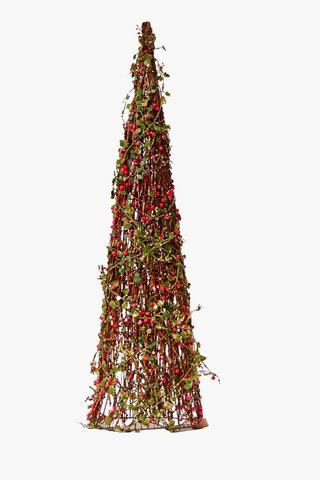 Cone Berry Christmas Tree, 60cm