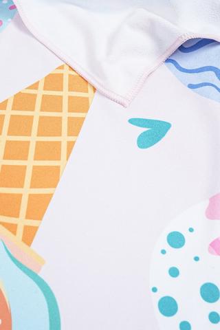 Printed Ice Cream Sprinkle Beach Towel, 70x130cm