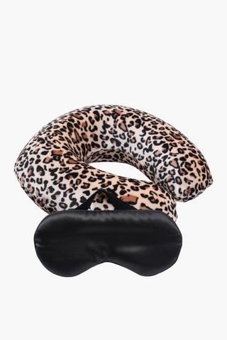 2 Pack Leopard Print Memory Foam Pillow