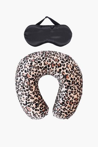 2 Pack Leopard Print Memory Foam Pillow
