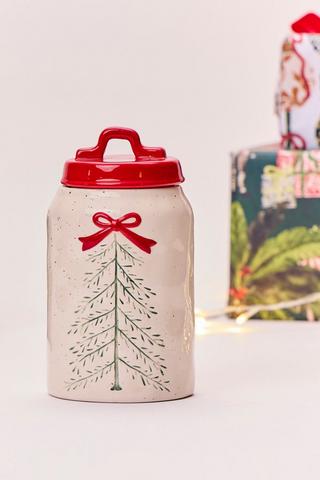 Christmas Mistletoe Storage Jar