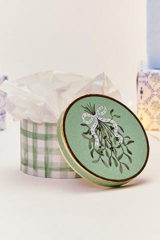 Mistletoe Round Gift Box, Large