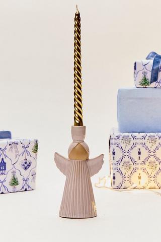 Christmas Angel Dinner Candle Holder, 10x18cm