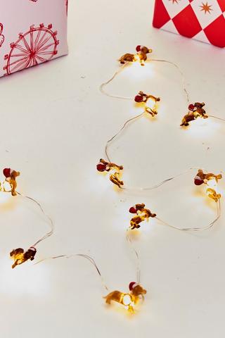 Christmas Sausage Dogs String Lights, 140cm