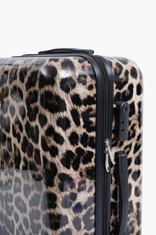Hardcover Suitcase Leopard Medium