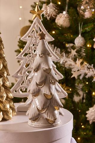 Led Glaze Christmas Tree, 26cm