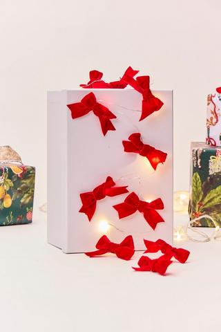 Christmas Velvet Bows String Lights, 2m