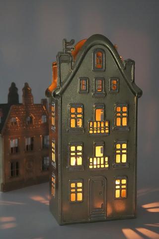 Christmas Metal Lantern House, 47.5cm