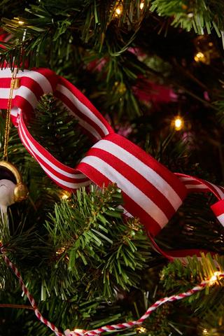 Christmas Striped Loop Garland, 120cm