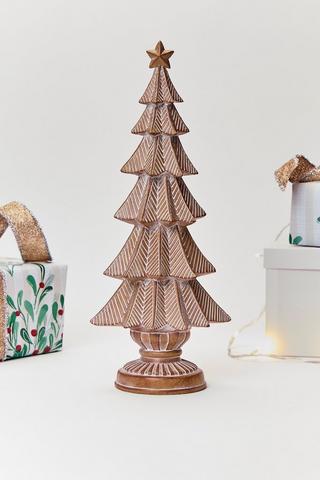 Carved Christmas Tree, 41cm