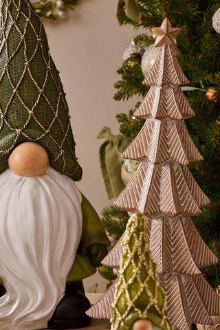Carved Christmas Tree, 41cm