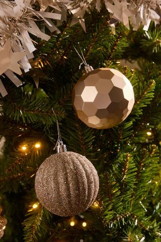9 Pack Glam Baubles, 5cm