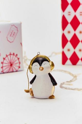 Hanging Musical Penguin, 4x7cm