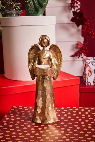 Christmas Angel Tealight Holder, 26cm