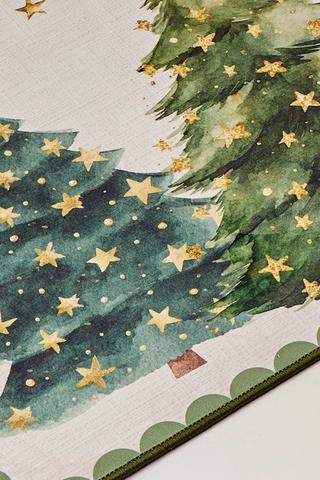 Christmas Digital Printed Trees Rug, 60x90cm