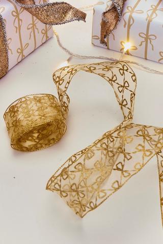 Christmas Bows Ribbon, 3m