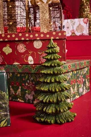 Tiered Glitter Christmas Tree, 25cm